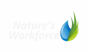 Natures Workforce Logo - White version